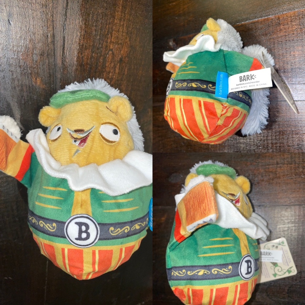 NWT Bark Box Wobbly Ballstaff Squeaker‎ Dog Pet Crinkle 206787 Toy Plush